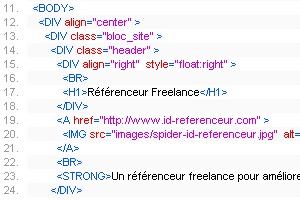 Code source d'une page sous Opera