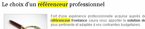 La fonction rechercher d'opera