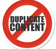 non au duplicate content Non au contenu dupliqué